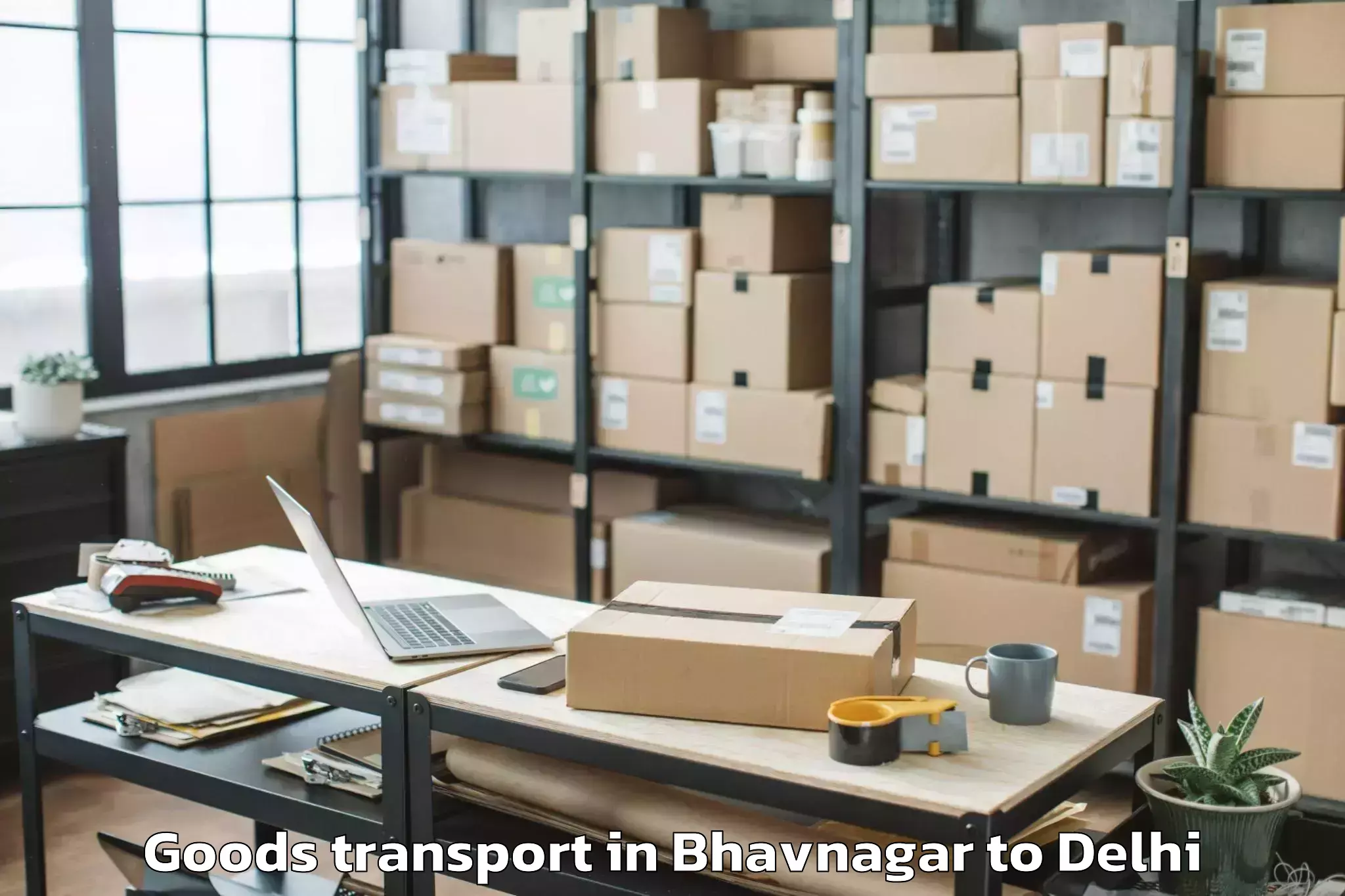 Book Your Bhavnagar to C R R I Goods Transport Today